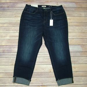 Warp + Weft JFK Capri Jeans Cuffed NWT 16
